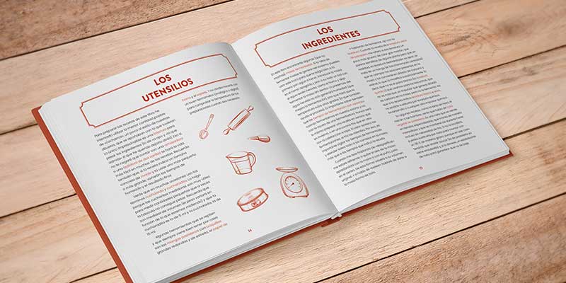 repostería tradicional, diseño y maquetación editorial, detalle libro